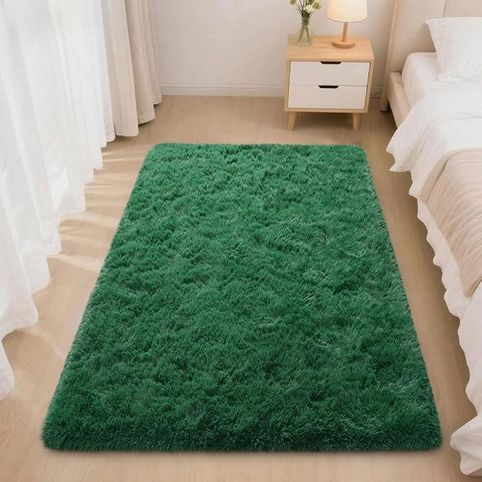Mugorn Small Soft Shag Rugs for Bedroom, 2x3 Fluffy Area Rugs for Living Room