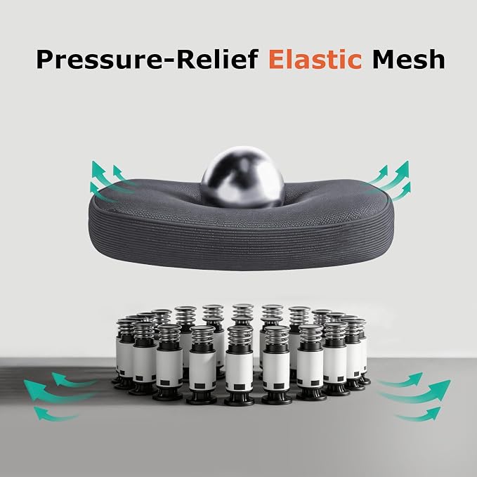 AreShark Office Chair Ergonomic Desk Chairs with Adjustable Lumbar Support, High Back Breathable Mesh Chair with Wheels& Flip-up Armrests,Rolling Swivel Comfy Task Computer Chair for Home Work Gaming