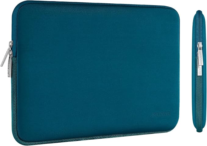 MOSISO Laptop Case 15 inch, 15 inch Laptop Sleeve Bag Compatible with MacBook Air M5 A3448 M4 A3241 M3 A3114 M2 A2941 2026-2023, Dell XPS, Neoprene Computer Sleeve Bag with Small Case, Deep Teal