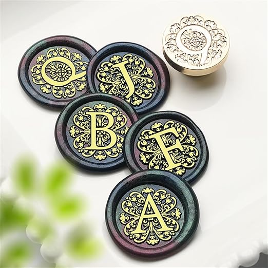 Flower Initial Alphabet H Wax Seal Stamp & Eucalyptus Love Sealing Stamp with Wax Stamp Brass Head Ideal for Wedding Invitations Gift Wrapping Christmas (Floral H)