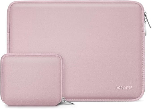 MOSISO Laptop Case 13 inch, 13 inch Laptop Sleeve Bag Compatible with MacBook Neo/Air M5 M4 M3 M2 M1 2026-2018 / Pro M2 M1 2026-2016, Neoprene Computer Sleeve Bag with Small Case, Baby Pink