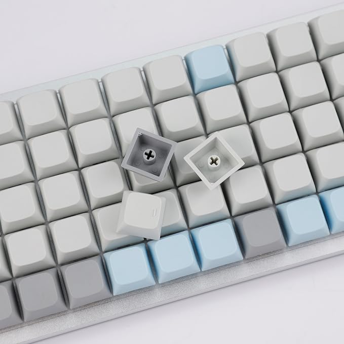 YMDK XDA DSA Blank PBT Keycaps Suitable for Ortholinear Layout MX Keyboard XD75 ID75 Split36 Split46 Planck Preonic Niu40 (Only Keycap)