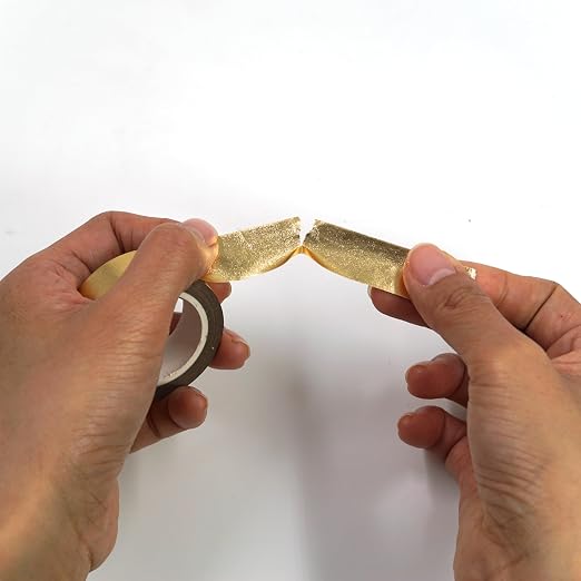 SIDAZON Gold washi Tape for wall Decor Decorative Tape Crafts Washy-Tape Mirror Tape Gold Strips Metallic washi Tape Self Adhesive Masking Tape 0.59in x33FT