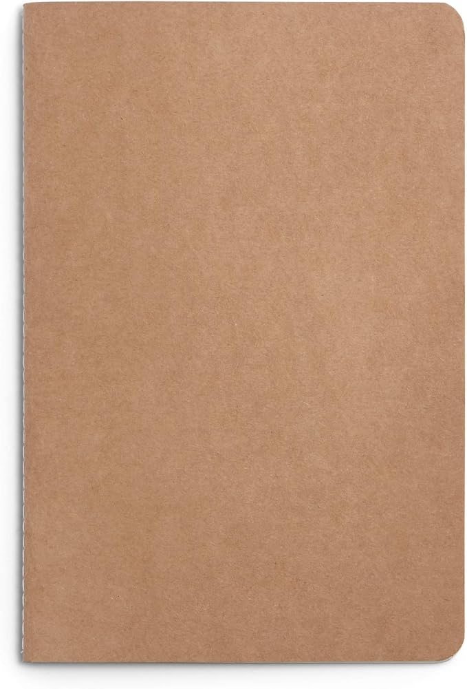 Blue Summit Supplies Travel Journals, Bulk 12 Pack Journal Set with Dotted Grid Paper, Lightweight Journal with Kraft Paper Covers, 8.25” x 5.5” (21cm x 14cm), 60 Pages, Set of 12