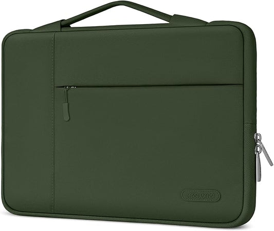 MOSISO Laptop Case 15 inch, Laptop Sleeve with Handle Compatible with MacBook Air 15 inch M5 A3448 M4 A3241 M3 A3114 M2 A2941 2026-2023, Dell XPS, Polyester Multifunctional Computer Bag, Army Green