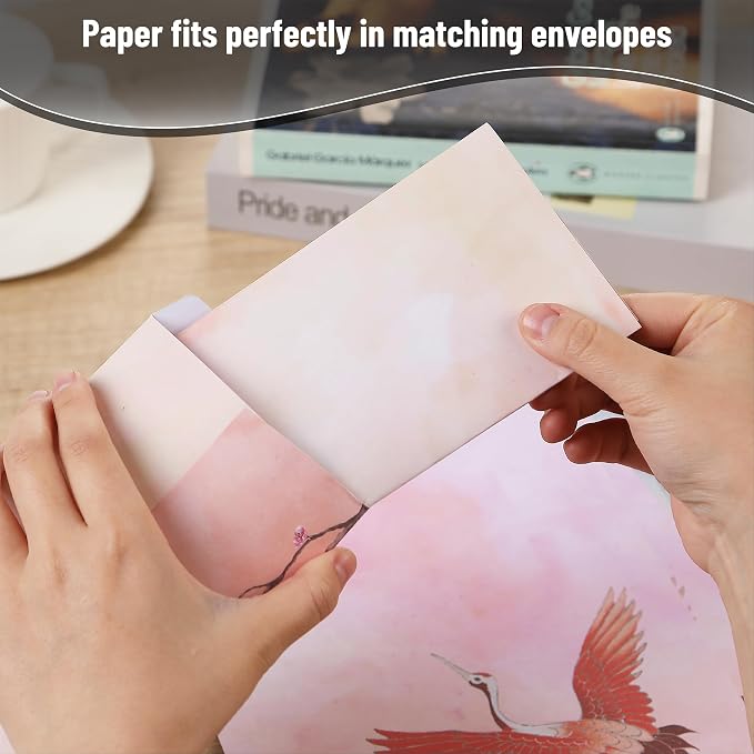 Mr. Pen- Stationery Writing Paper Set with Envelopes, 7.3" x 10" | 30 Letter Sheets & 18 Envelopes, Smooth Printable Letter Paper for Handwritten Notes, Personal Letters, Invitations