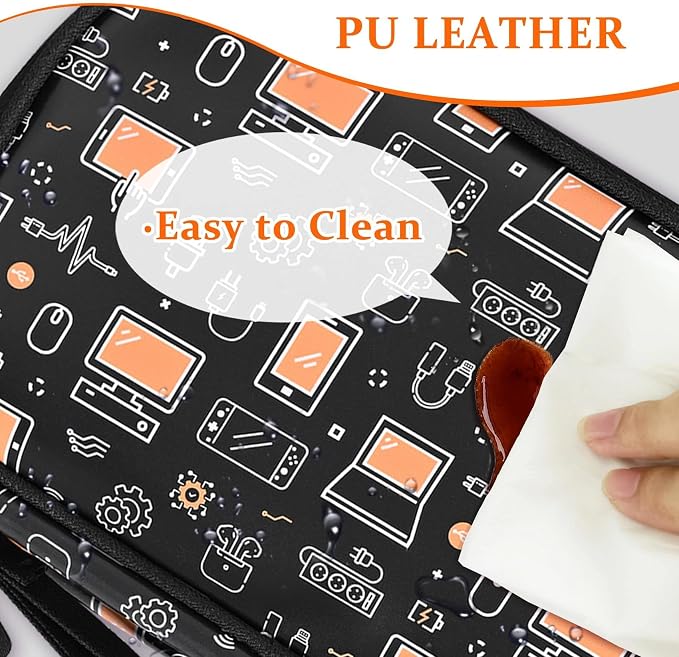COSHAYSOO Electronics Travel Organizer Tech Bag Charging Cords Case USB Cable Phone Charger Accessory Car Pouch, Practical Trip Gifts for Women Beach Vacation Airplane Cruise Traveling Essentials