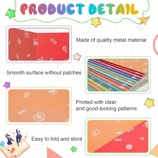 Sherr 30 Pcs School Privacy Boards Bulk for Student Colored Desk Trifold Divider Panels Privacy Partition Folders for School Student Teacher Desks, 15.8 x 13.4 x 11.81 Inches(Fresh Color)