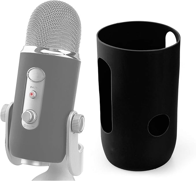 YOUSHARES Blue Yeti Protector - Full Protection Silicon Cover for Yeti & Yeti Pro Microphone (Blackout)