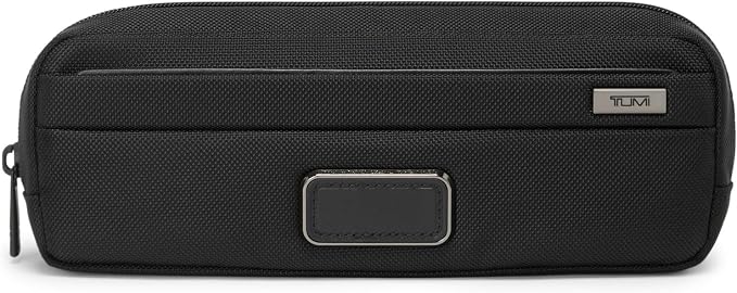 TUMI - Alpha Electronic Cord Pouch - Slim Zip Entry Travel Tech and Cable, Charger and Small Accessory Organizer - Midnight Black