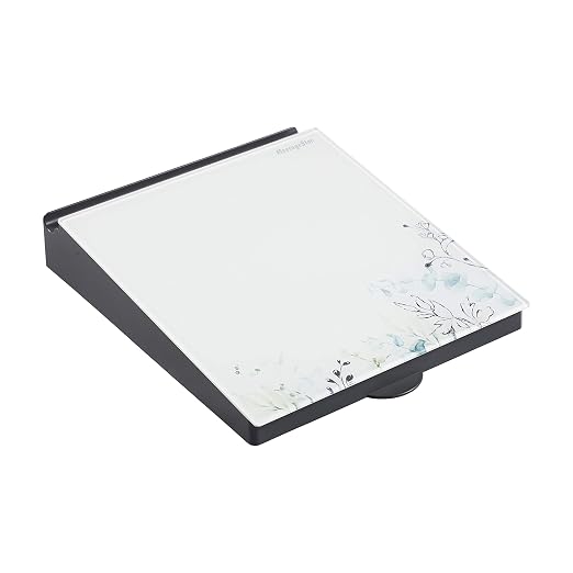 ECR4Kids MessageStor Dry-Erase Glass Board Memo Station, Desk Organizer, Botanical
