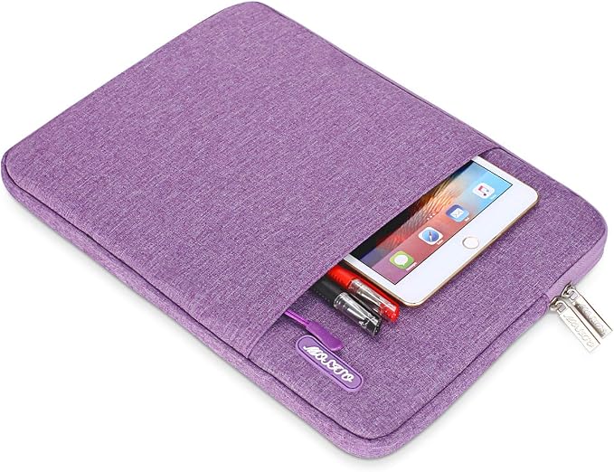 MOSISO Laptop Case 14 inch, 14 inch Laptop Sleeve Compatible with HP Lenovo Dell ASUS Acer, HP Stream, Dell Latitude, Lenovo IdeaPad, Polyester Vertical Computer Sleeve Bag with Pocket, Ultra Violet