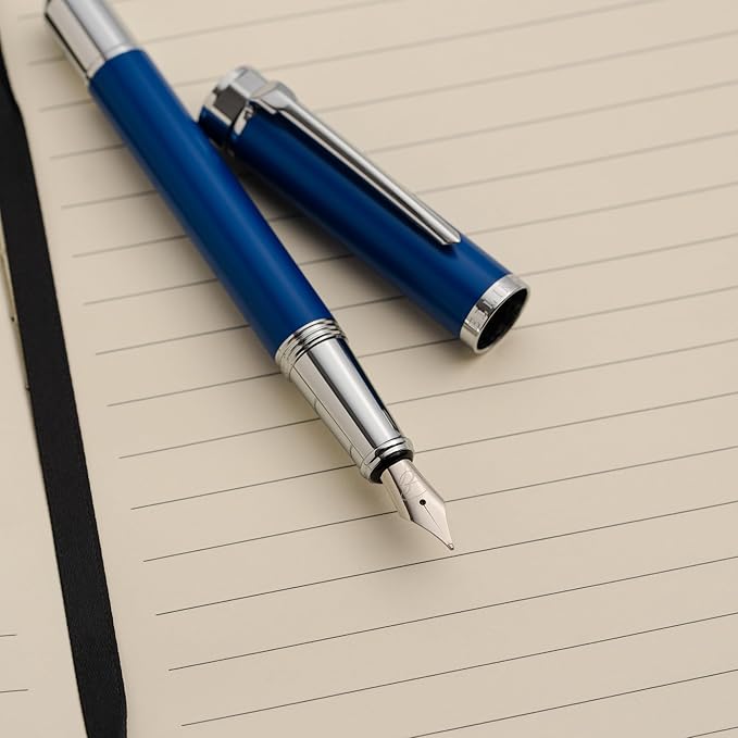 Ellington Pens Pocket Size Fountain Pen – Luxury Travel Calligraphy Pen | Premium Executive Writing Tool | Includes 1 Ink Cartridge, 3 Converters & Gift Box