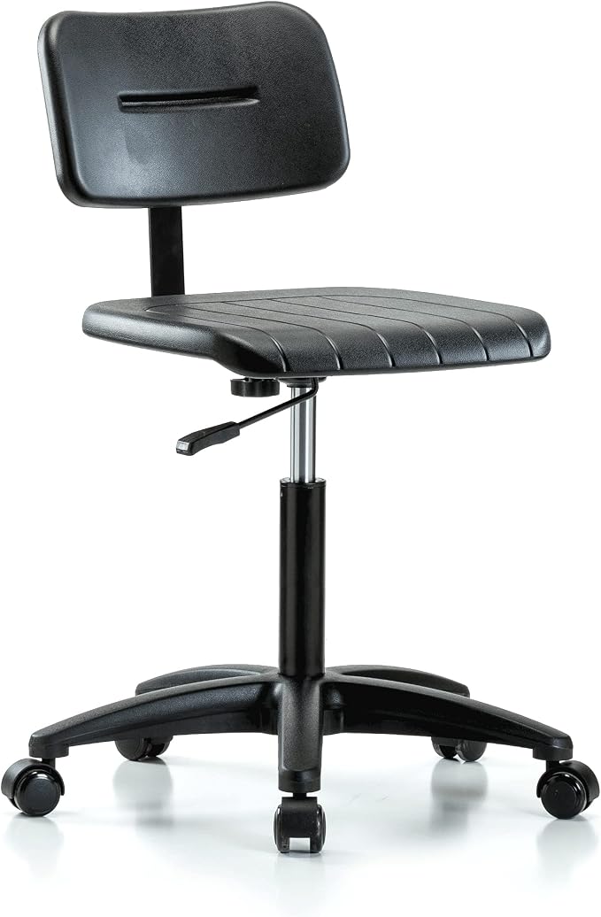Perch Industrial Work Chair | Medium Bench Height 20-27"
