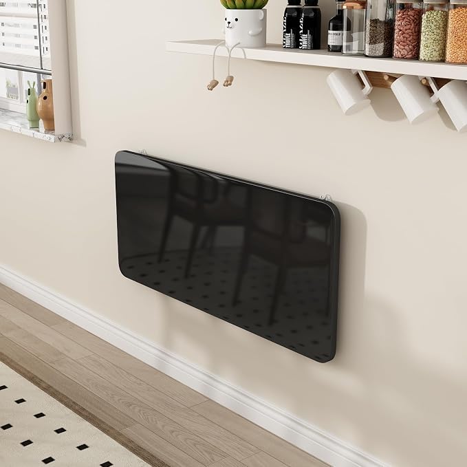 Wall Mounted Laundry Room Folding Table，Fold Down Desk for Small Spaces |Office|Study|Work Bench|Kitchen Dining Restaurant| Home Bar | Waterproof Easy to Install and Clean39.4 x19.7