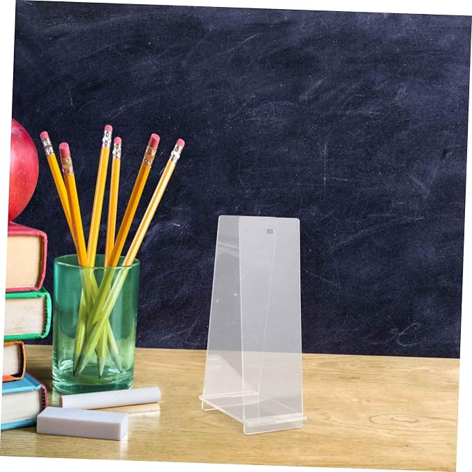 STOBAZA Acrylic Desk Calendar Holder Minimalist Flip Calendar Display Rack for Home and Office and Stylish Acrylic Stand for Daily Use Holder for Classroom and Desk Decor