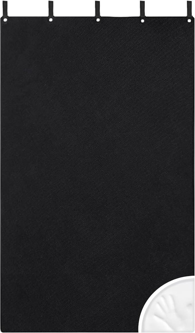 HOMBYS Memory Foam Sound Dampening Blanket, Large 72" x 40" Sound Absorbing Panel with Grommets for Wall Hanging, Noise Reduce Curtains for Recording Studio Use and Basements
