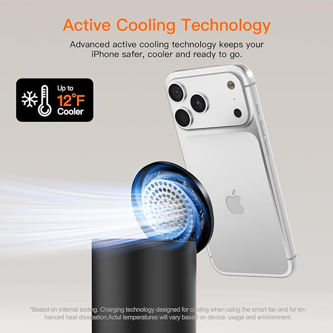 Foldable 3in1 Magnetic Wireless Charger,15W • Silent • Travel Ready, for iPhone17-12, Fast Charging Station for Apple Watch AirPods, Portable MagSafe Charger with Stand Mode for Travel & Desk