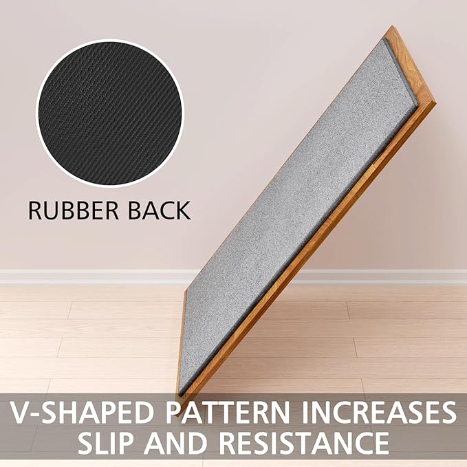 Kitchen Mat Set of 2 PCS, Cushioned Non Slip Rugs for Kitchen Floor, Absorbent Runner Comfort Standing Mats Washable for Kitchen, Office, Home (Grey-Velvet, 17.3"x47"+17.3"x30")