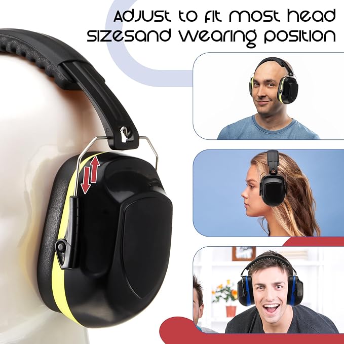 Amylove 12 Pcs Kids Ear Protection Noise Cancelling Headphones Ear Muffs Bulk 27db Adults Shooting Earmuffs Noise Reduction Hearing Protection for Gun Range