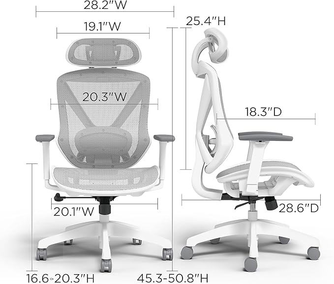 STAPLES Ergonomic Task Chair, Mesh, Ergonomic, Lumbar Support, Gray