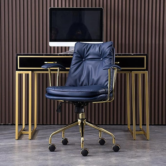 Task Chairs Office Chair High Back Pu Leather Desk Chairs Height Adjustable Computer Chair with Armrests and Castors Load 400lbs Chair Ergonomic