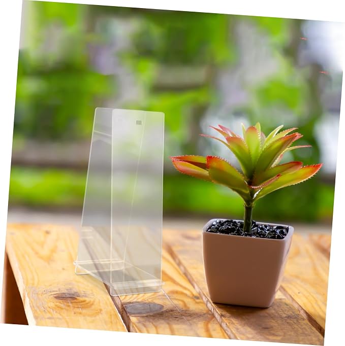 VALICLUD Stylish Acrylic Flip Calendar Stand Multi Functional Desk Calendar Holder for Home Office Sleek Transparent Design Support for Daily Planning