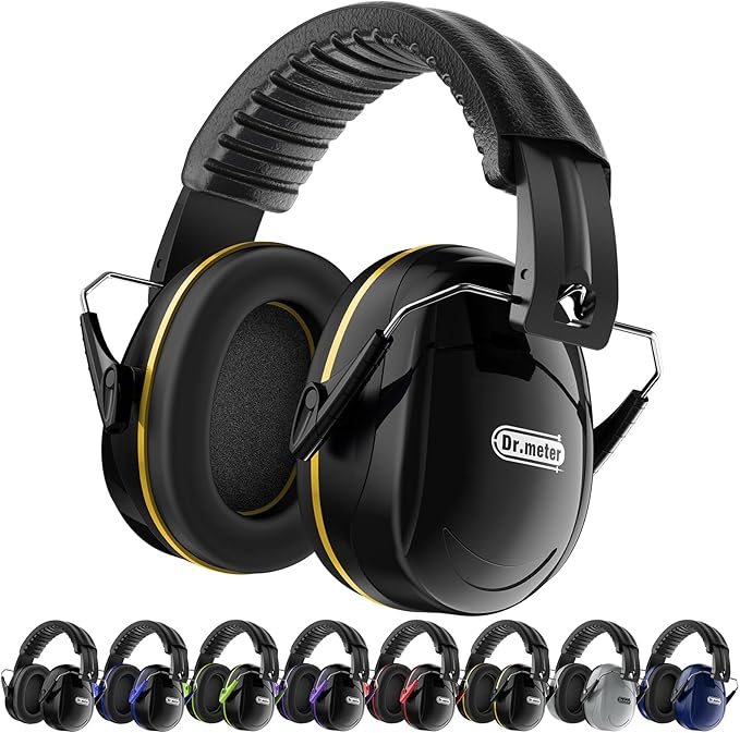 Noise Reduction Ear Muffs, Noise Cancelling Headphones for Adults, Kids Autism Sensory Ear Protection Earmuffs, 31dB Hearing Protection for Shooting Gun Range, Mowing, Fireworks, Concerts