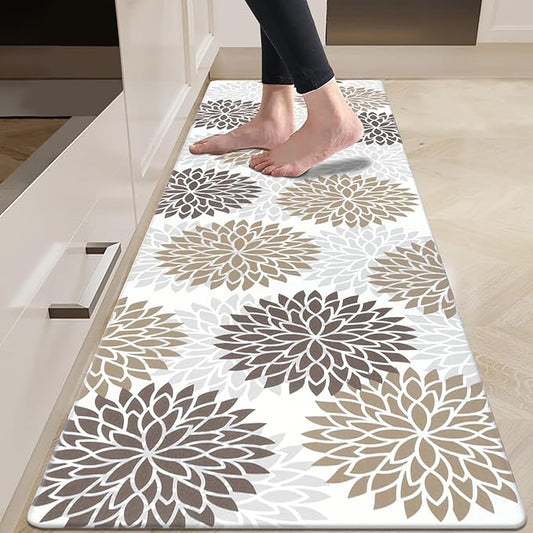 HEBE Anti Fatigue Kitchen Mats for Floor 20"x71", Cushioned Standing Mat | Non Slip Waterproof Kitchen Runner Rug, Heavy Duty Padded Foam Comfort Mat Floor Carpet for Standing Desk, Laundry, Sink