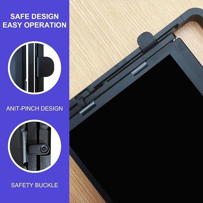 15.6-Inch FHD IPS 60Hz Triple Portable Monitors Extender | for 13–17”Laptops,Stable Bracket with Anti-Pinch Design,Aluminum Alloy,USB-C & H/D Interface,Suitable for Travel,Home Office