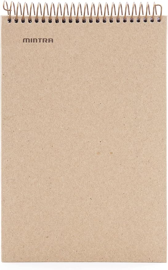 Mintra 100% Recycled Notebooks (Steno Book, Kraft Cover 3pk)