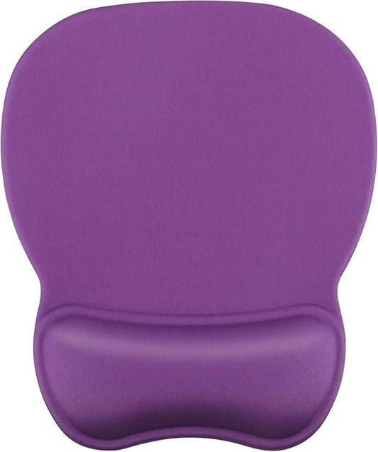 MROCO Ergonomic Mouse Pad with Gel Wrist Rest, Smooth Wrist Support Surface, Non-Slip PU Base for Pain Relief, Comfortable Mousepad for Computer, Laptop, Office & Home, 9.4 x 8.1 in, Violet Purple