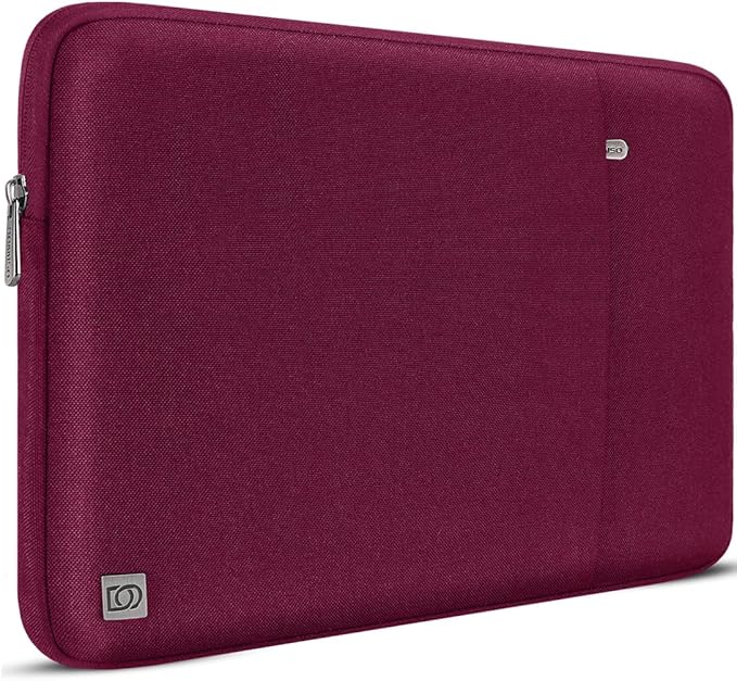 DOMISO 17 inch Laptop Sleeve Case Notebook Bag Protective Carrying Handbag for 17.3" Notebook/Dell Inspiron/MSI GS73VR Stealth Pro/IdeaPad 300 320 321/HP Envy/LG Gram 17"/ASUS ROG Strix GL702VS, Wine