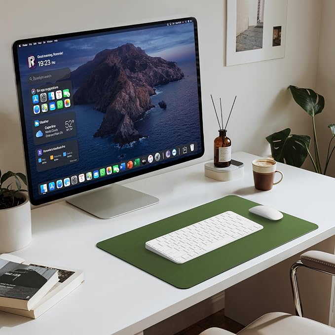 Jotsome Leather Desk Pad Mat, Non-Slip Desk Blotter Pad - Desk Protector for Office, Home, Lap Desk, Laptop, and Desktop