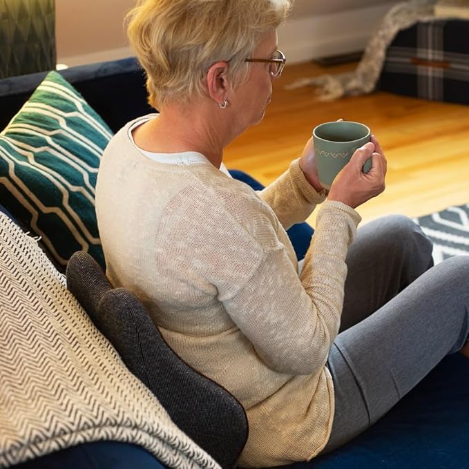 Cubii Cushii Back Support Cushion for Back and Lower Back Relief Universal Fit for Desk, Office, Kitchen Chairs, Couch Cushions with Advanced Lumbar Support