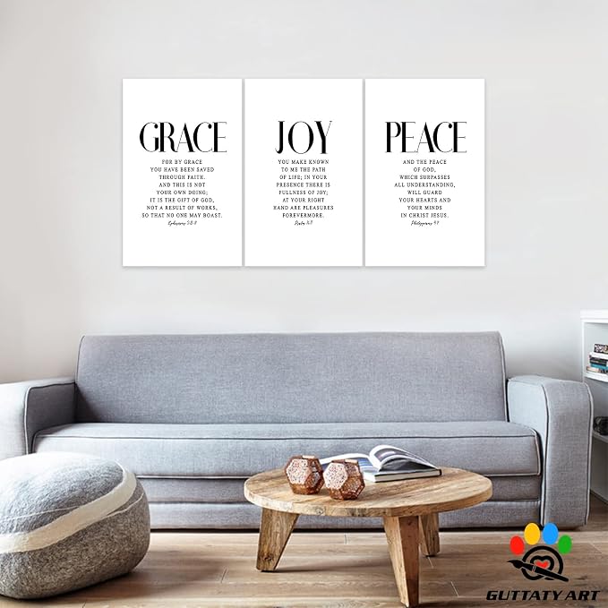 Office Wall Art-3 Panel Motivational Canvas Art for Home Office, Positive Quote Wall Decor, Entrepreneur Words Poster Frame 20'x30'x3Pcs