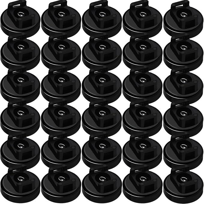 Magnet Zip Tie Mount Clips Magnetic Zip Ties Mount Base Holder Strong Multipurpose Wire Cable Holder Mount Wire Clips Management for Home Office Car Boat Electrical Wiring (30Pcs, D20 0.78IN)