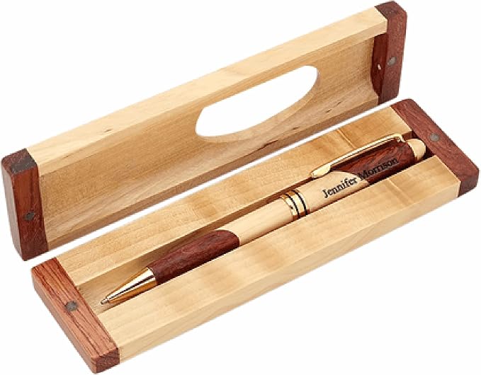 Executive Gift Shoppe | US Air Force Laser Engraved Maple & Rosewood Engraved Pen and Box