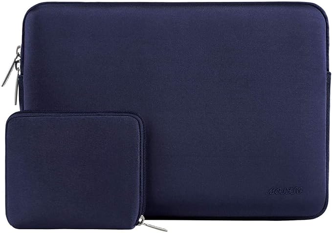 MOSISO Laptop Case 15 inch, 15 inch Laptop Sleeve Bag Compatible with MacBook Air M5 A3448 M4 A3241 M3 A3114 M2 A2941 2026-2023, Dell XPS, Neoprene Computer Sleeve Bag with Small Case, Navy Blue