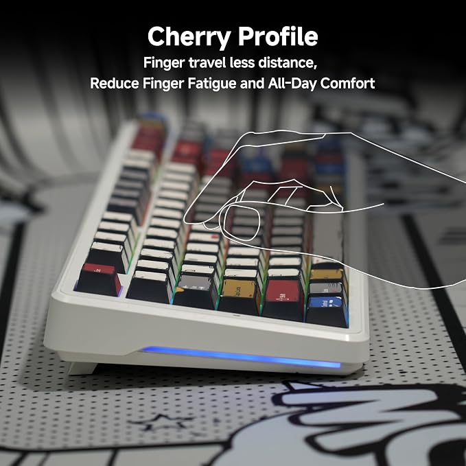 137 Versatile PBT Keycaps, No Tearing, Never Fade & Non-Slip, Vibrant RGB Backlit Keycaps for Mechanical Keyboard (Typing, Gaming, Anime Passion) Ergonomic (Doubleshot MX, Fit All Layout)
