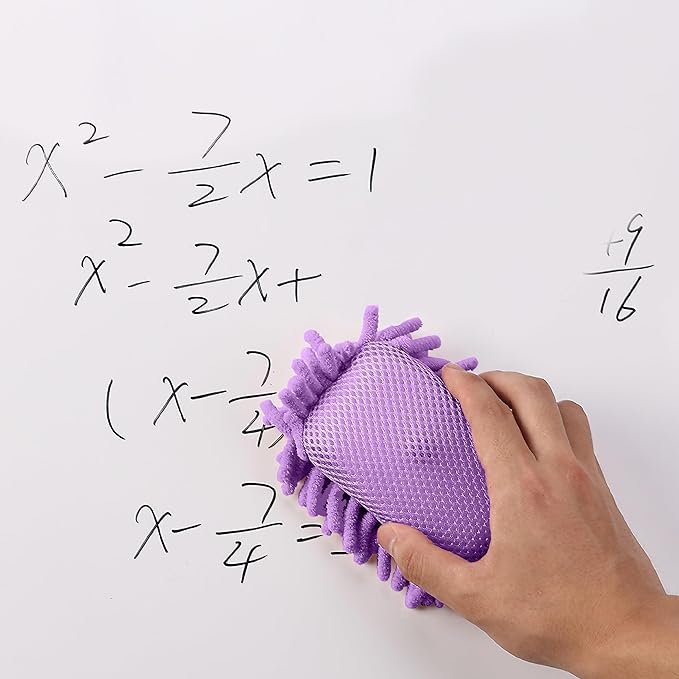 Mr. Pen- Magnetic Microfiber Shag Whiteboard Erasers, 4" x 6", 4 Pack, Dual Surface, Washable Large Dry Erase Board Cleaner for Chalk, Marker, Classroom, Office, Home
