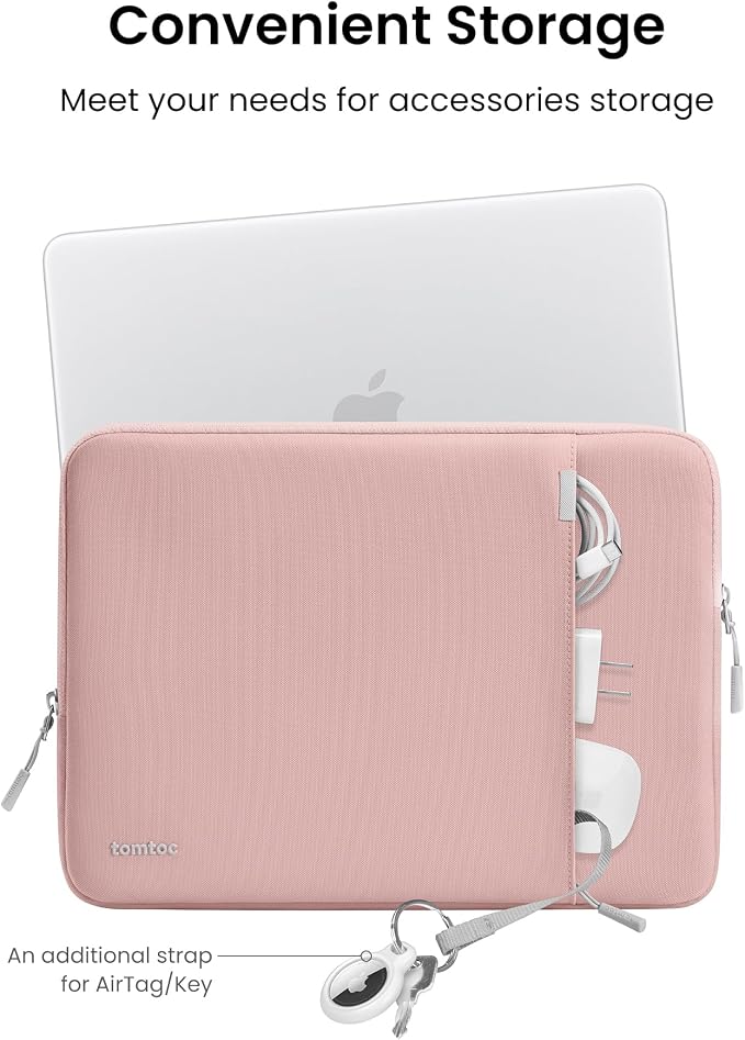 tomtoc 360° Protective Laptop Sleeve Designed for 13-inch New MacBook Neo A3404 (2026) A18 Pro Chip, Water-Resistant Shockproof Computer Case Bag Fits 12-13 Inch Surface Pro Copilot+ PC