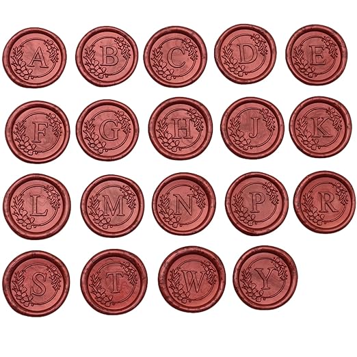 Initial Alphabet Wax Seal Stamp Set, Retro Letter N Sealing Stamp with 150Pcs Sealing Wax Beads in 5 Color, Melt Non Stick Spoon Pen Kit for Wedding and Christmas (N)
