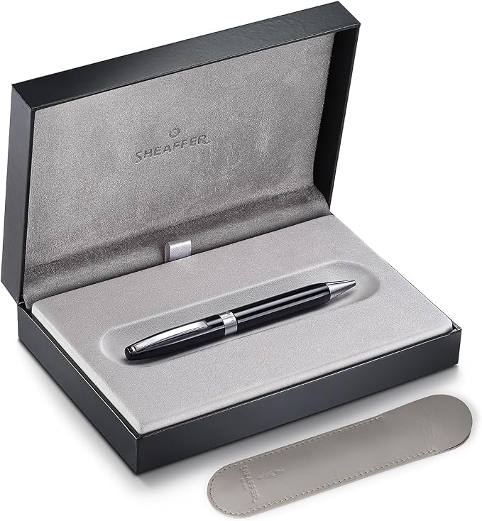 Sheaffer Legacy 9064 Ballpoint Pen, Glossy Black Finish, Medium Point, Soft Twist Mechanism, Luxury Writing Pen