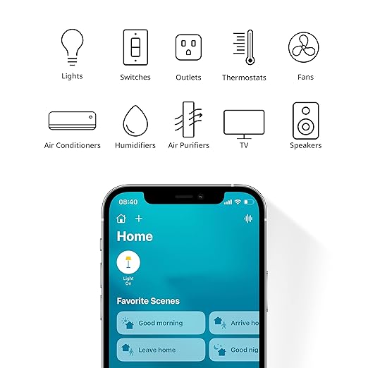 SwitchBot HomeKit Smart Plug Mini 15A – No Hub Required, Energy Monitoring, WiFi (2.4GHz), Works with Siri, Alexa, Google Home, Energy Saving & Automation