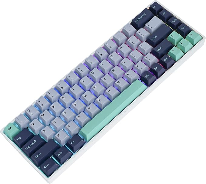 GTSP 171-Keys Cherry Profile PBT Key Caps for Mechanical Keyboards, Double Shot Custom Keycap for US Layout 60% 65% 100% MX Switches (Hammerhead Shark)