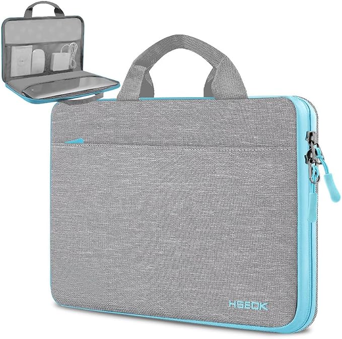 Hseok Laptop Sleeve 13-14 Inch Case Briefcase Compatible with MacBook Neo Pro 14 M5/M4/M3/M2/M1, All Models 13.3 Mac Air/Pro, XPS 13 14, Most Popular 13"-14" Notebooks,L01G02