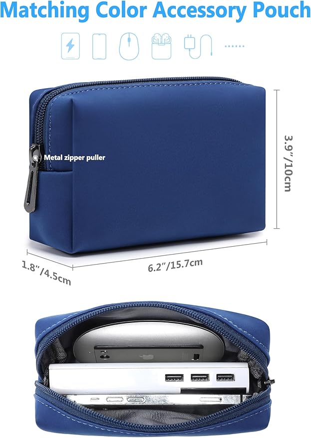 HYZUO 15-16 Inch Laptop Case Bag Sleeve with Stand Feature for MacBook Pro 16 M5/M4/M3/M2/M1 Pro/Max 2026-2019, XPS 15, MacBook Pro 15 2015-2012, Samsung Galaxy Book Flex 15, Klein Blue