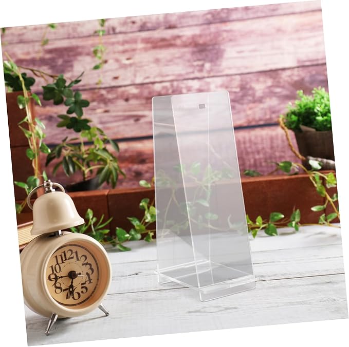 Stylish Acrylic Calendar Stand Multi Functional Desk Flip Calendar Holder for Daily Use Transparent Design for Office and Home Decor