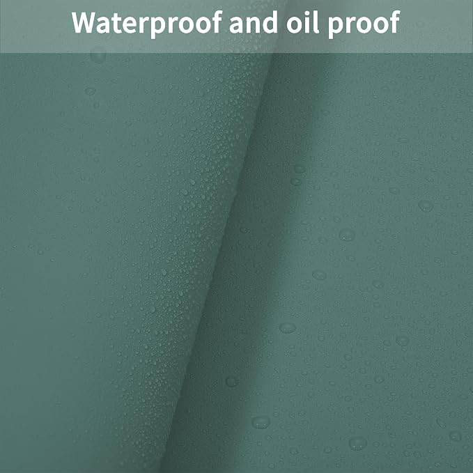 Faux Leather Table Cover,1.8mm Thick,30x48 Inch Desk Cover,Large Desk Mat,Table Protector,Table Cover Protector,Kitchen Table Cover,Dining Table Mat,(Aqua Blue+Gray,30x48)